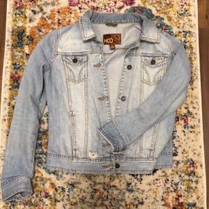 Hollister destressed jean jacket
